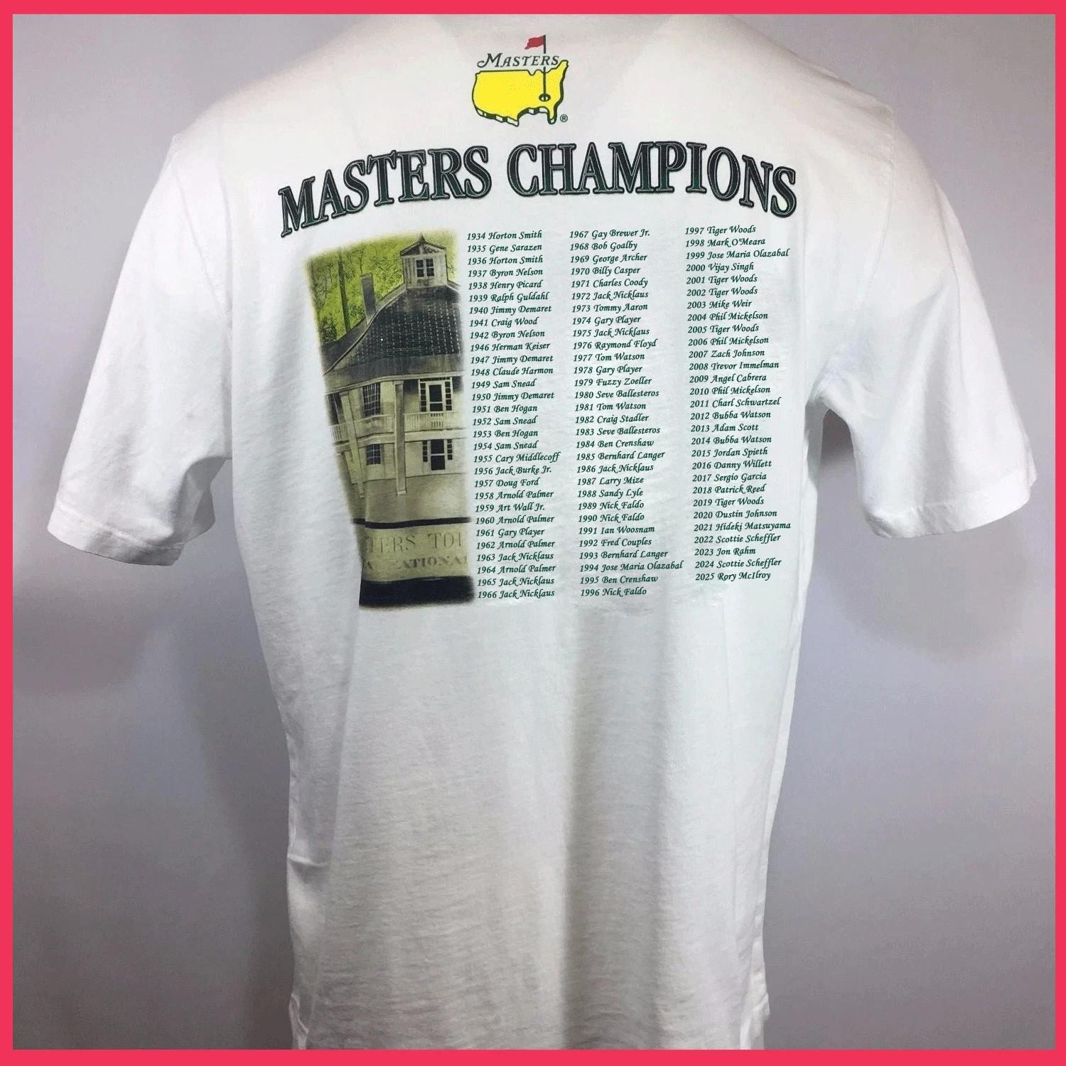 Masters Champions T-shirt 2026 Augusta Tournament Shirt AN69393 XXXXL