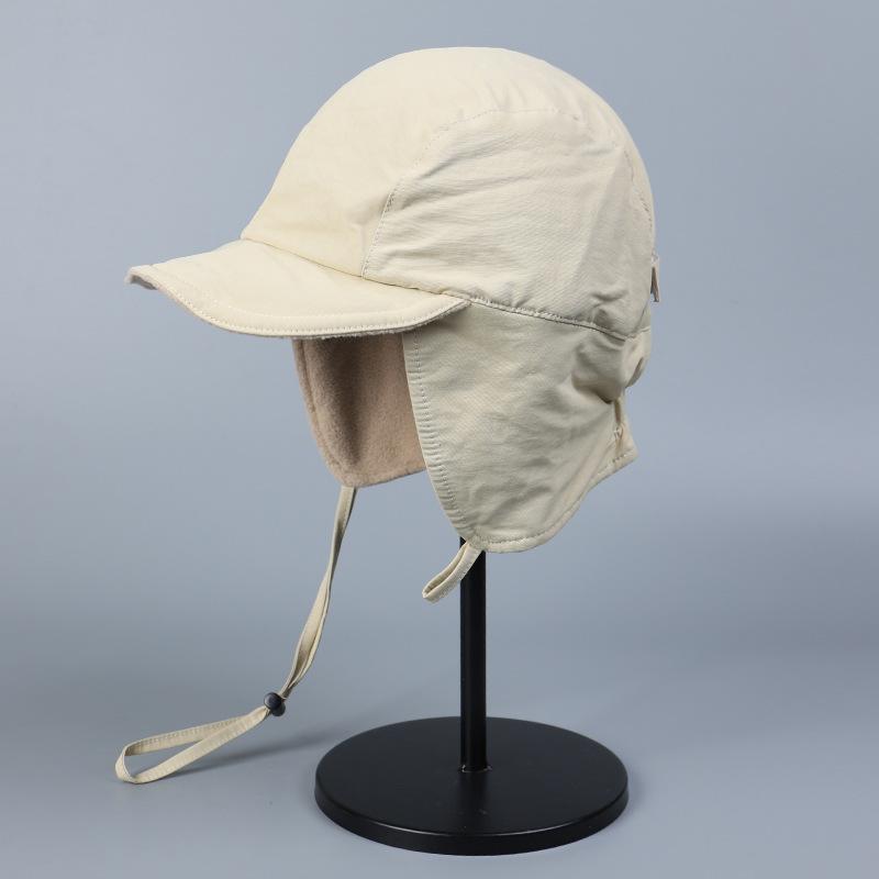 Lightweight Outdoor Fleece Inner Warm Lei Feng Hat Men's and Women's Nylon Anti-splashing Ski Ear Protection Anti-freezing