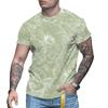 Summer Men Printed T-Shirt Round Collar Fashion Short Sleeve Shirt Tee Top