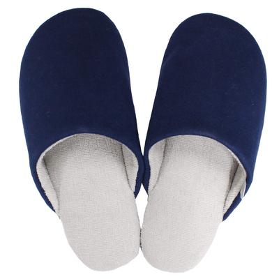 OKA Softy 2 Medium Silver Ion Antibacterial and Disinfectant Ag+ Slippers, Navy, (approx. 23-25cm),