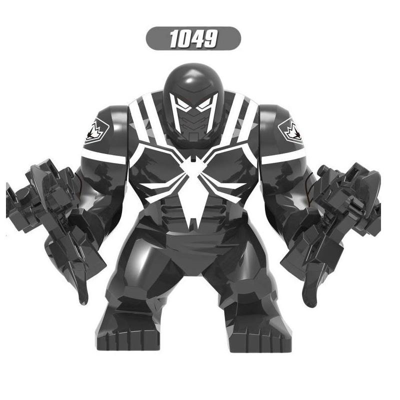 Non-Toxic Superhero Figure Panther Red Hulk Big Size Crocodile Thanos Hulk Building Blocks Children Assembled Educational Toys