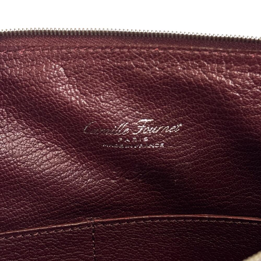 Camille Fournet CamilleFournet leather Clutch bag Bordeaux leather Used