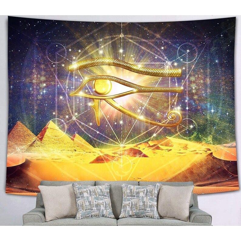 The Eye of Horus tapestry, ancient Egypt 75x100