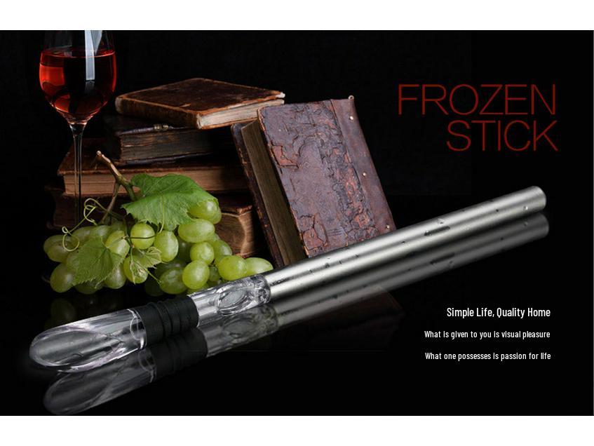Stainless Steel Wine Cooler and Decanter with Pourer and Ice Stick for Bars and KTV.