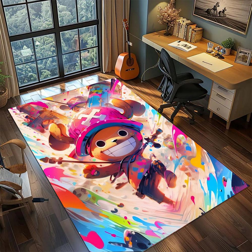 Tony Tony Chopper Gamer Room Functional Rug Carpet, Non Slip Washable Large Area Floor Mat Bedroom Home.-TING
