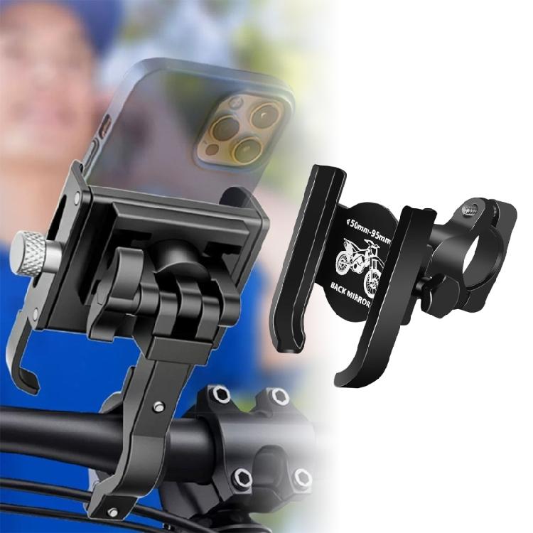 Support de pince de téléphone réglable en alliage d'aluminium pour motos et vélos électriques Assurant la stabilité et une communication claire