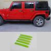 For Jeep Wrangler JK 4DR 2007-2017 Light Green Exterior Side Door Handle Strip