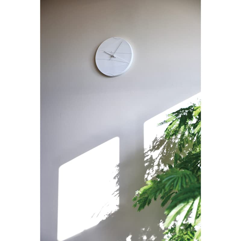Lemnos CLOUDED MOON HN23-01 Analog Porcelain Wall Clock, White