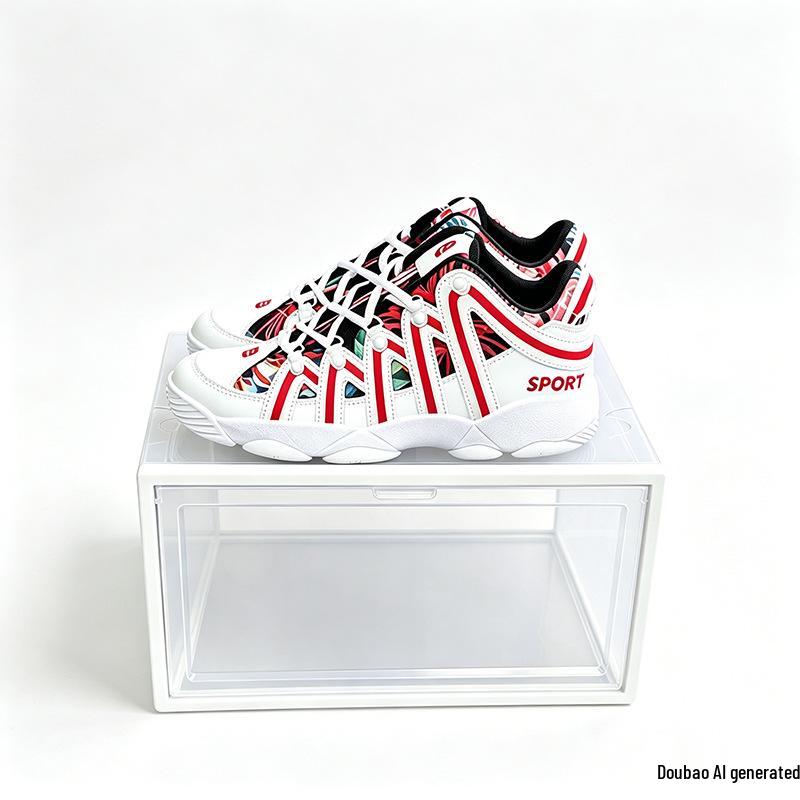 Xinying Transparent Basketball Shoe Box – Men's Side-Opening Storage Rack