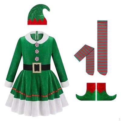 Christmas Elf Costume Cosplay Fancy Dress Gifts for Festive Themed Party