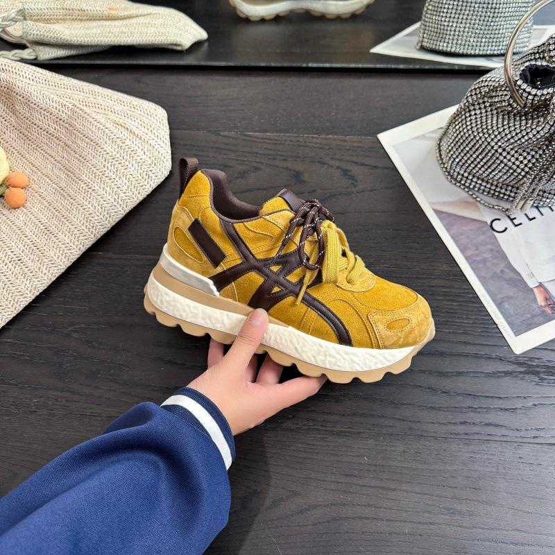 Platform Dad Shoes Autumn New Retro Lightweight Casual Sports Shoes Heightening Forrest Gump Shoes