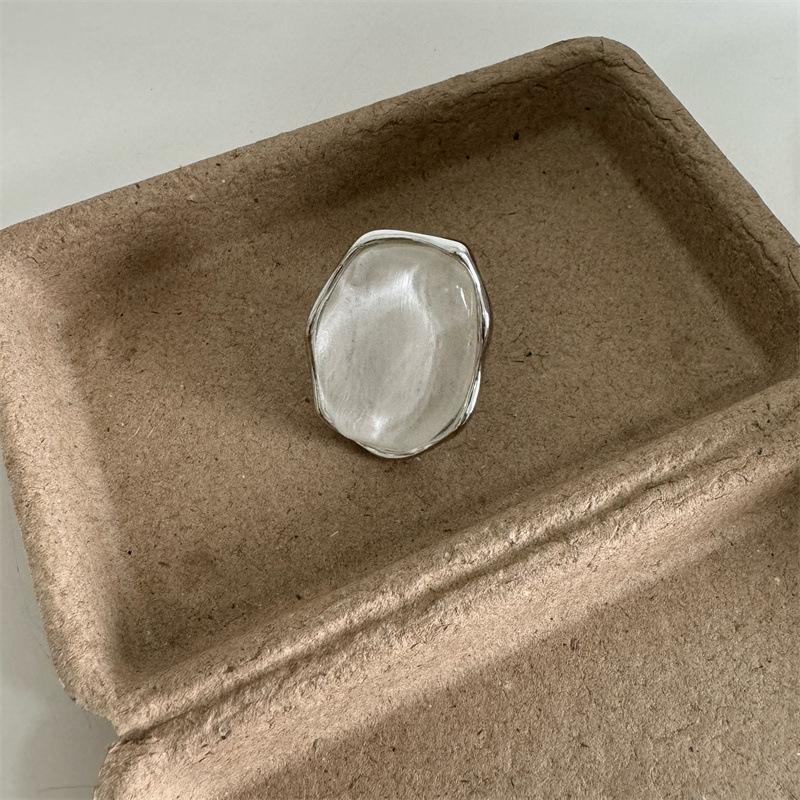 Adjustable Ring Earrings French Retro Fashion High-end Simple Earrings ring