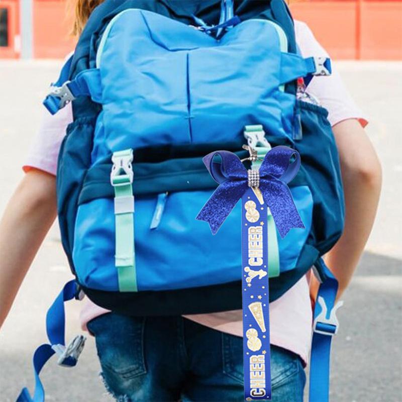 Творческий персонализированный блестящий брелок с лентой Cheer — фото 7