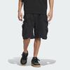 adidas Future Style Pletené Směsové Šortky Jednobarevné Minimalistické Pracovní Volné Sportovní Ležérní Šortky Pánské Šortky Černé JI9891