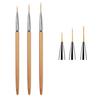 3 Pcs Nail Painting Brush Set Nails Art Liner Brushes Nail Dotting Drawing Tool Nails Painting Brush