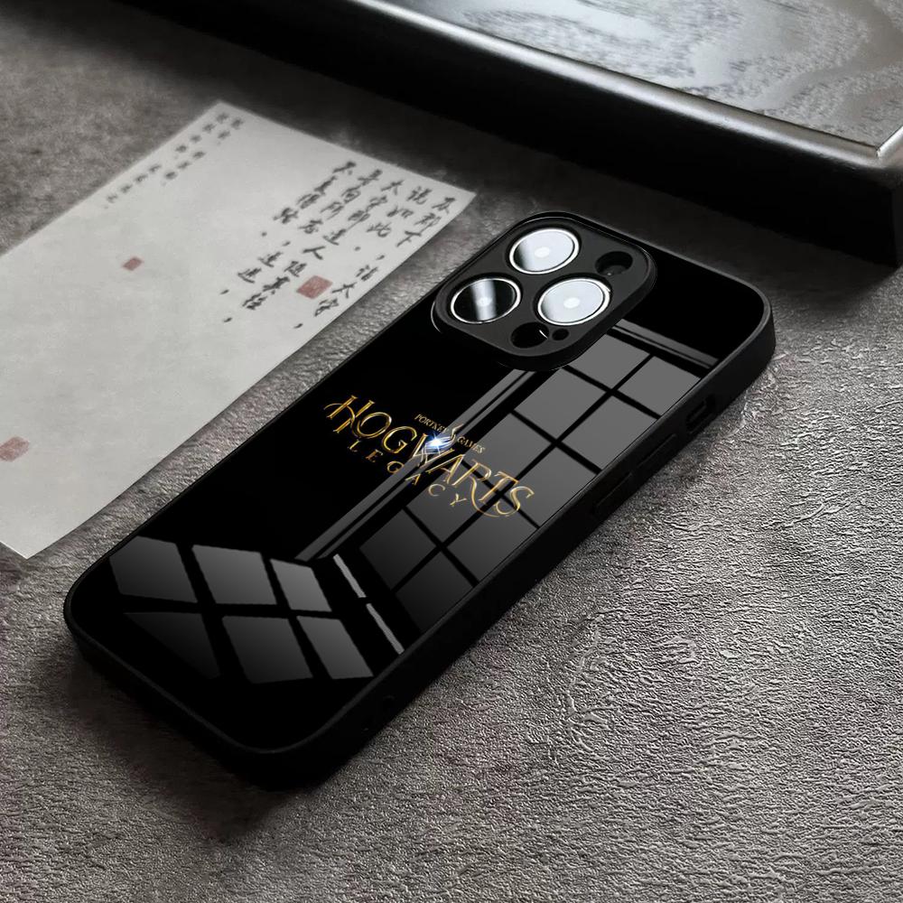 H-Hogwartss Legacy Handyhülle Für IPhone 17 16 Pro Max 15 Plus 14 Pro 12 11 13 Mini X XR XS Max SE Glasabdeckung