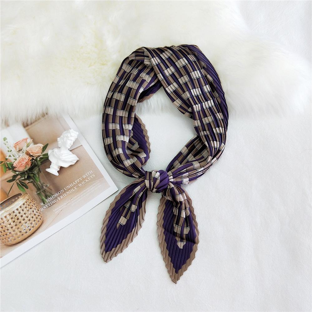 Fashion Decoration Scarf Hairband Tie Hair 70 Small Square Scarf Silk Scarf Women'S Spring And Autumn Versatile Small Scarf Professional Scarf