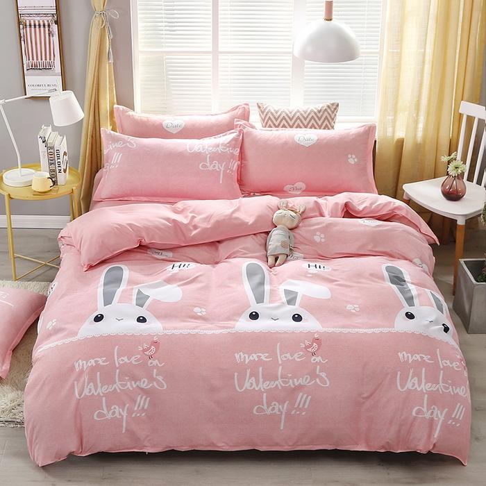 Cute Bear Duvet Cover Set Cozy Cartoon Bedding Set With Zipper Comfortable Breathable Reversible Comforter Cover For Girls Teens
