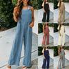 Spring Corduroy Solid Color Casual Long Overalls