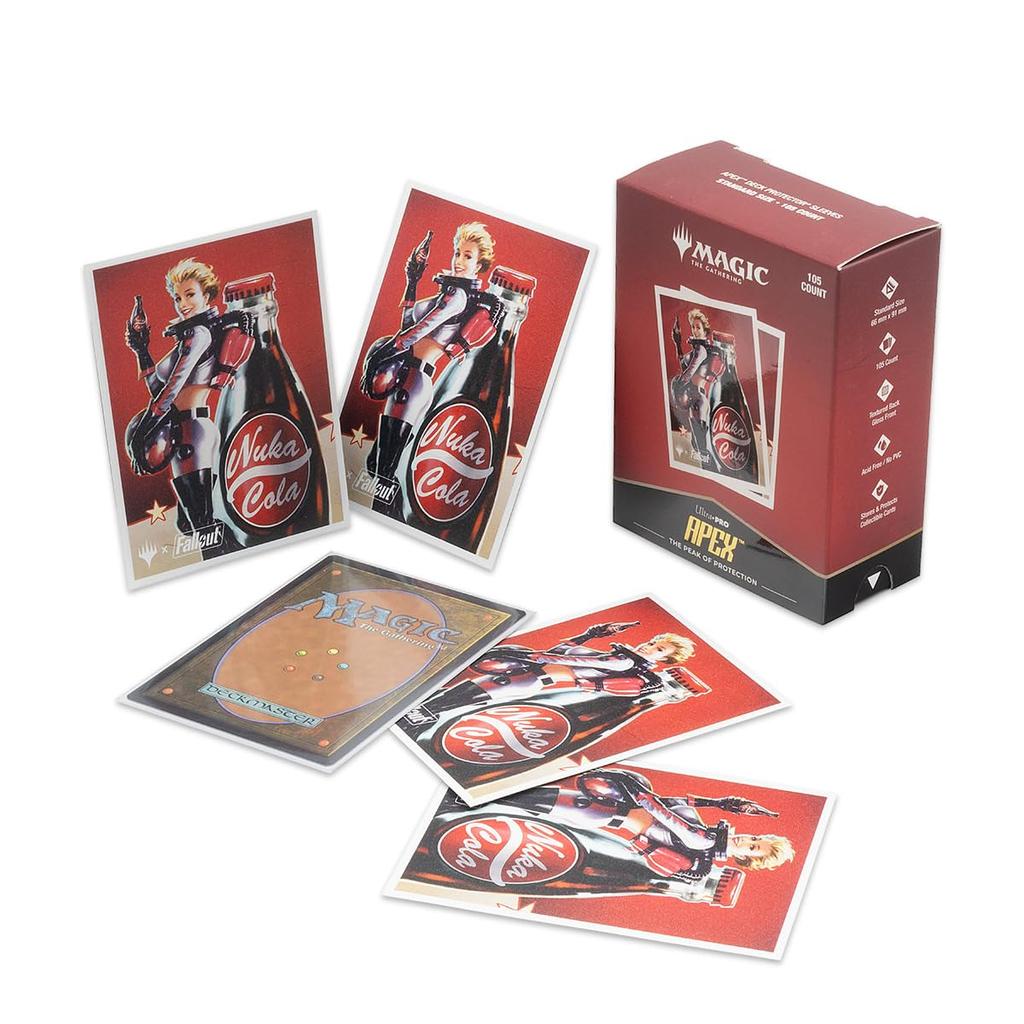 Ultra PRO Fallout 105ct Deck Protector Sleeves Nuka Cola Pinup Exclusive Protective Collectible Trading Card Game Artwork Sleeves Pack for The