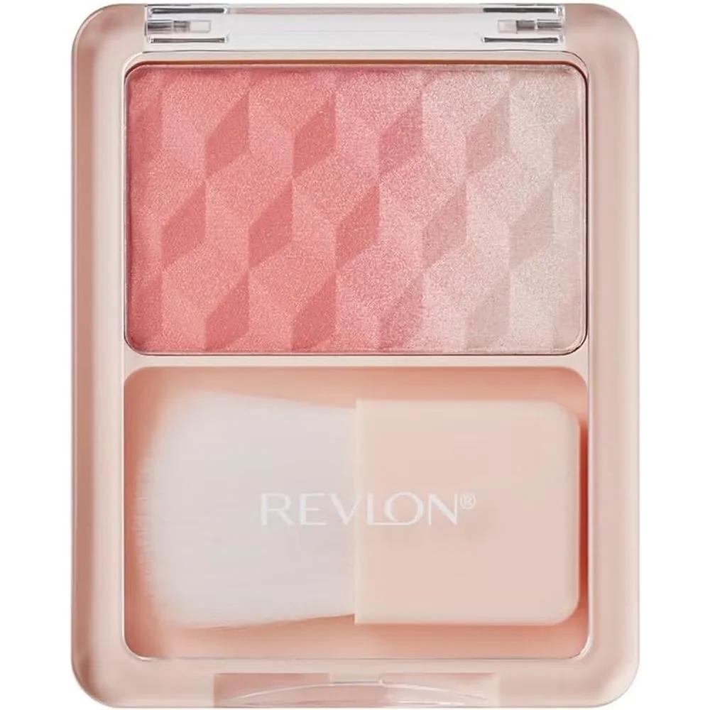 Revlon Brush Duo Cheek Highlighter Face Color 002 Sienna