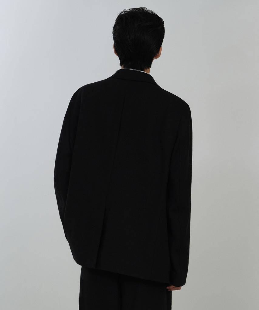 Musinsa Standard Wool Blend Traditional Out-Pocket Blazer [Black]