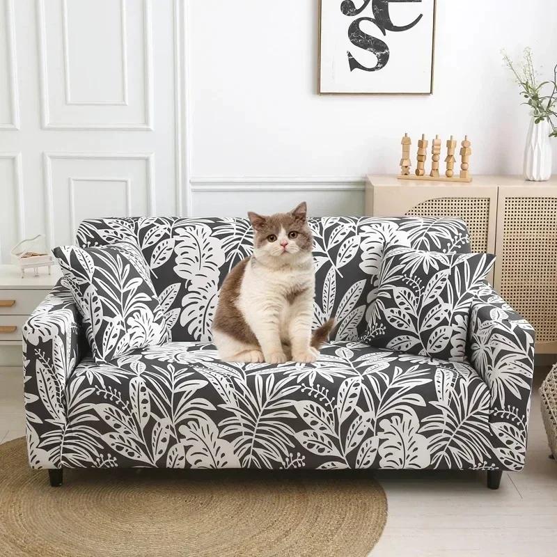 Printed Sofa Cover Stretch Couch Cover Sofa Slipcovers for Couches and Loveseats Washable Furniture Protector for Pets Kids