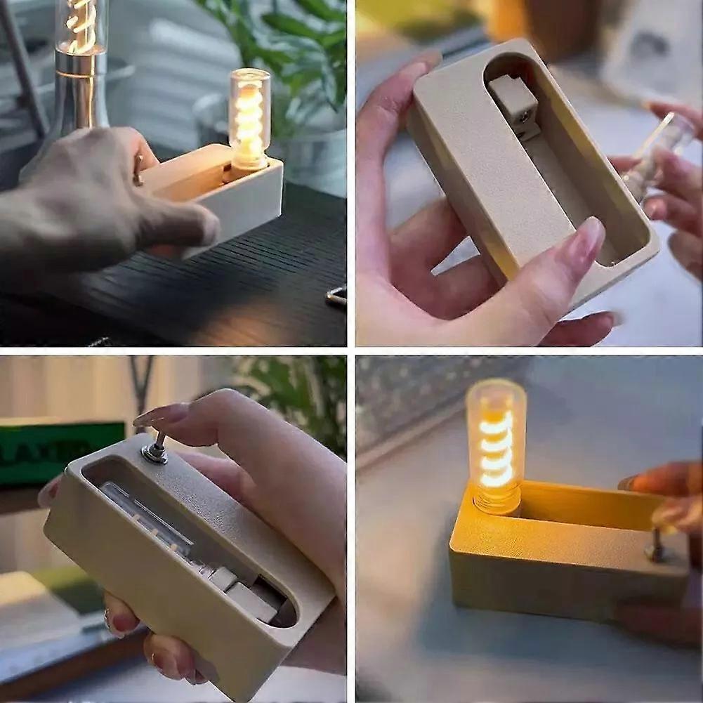 Rechargeable Night Lamp for Adult Kids, 3D Mechanical Jump Lights for Bedroom