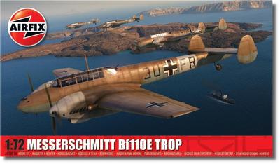 AIRFIX Messerschmitt Plastic Model 1/72 Bf110E/E-2 X-3081A