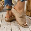 Large Fish Mouth with Metal Accessories, Rocking Line Shoes, 2025 Summer New Beach Open Toe Sandals for Women