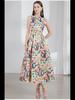 2024 Sleeveless High-Waist A-Line Skirt with Three-Dimensional Tailoring