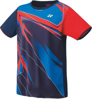 Roupa de Tênis Yonex Camiseta de Jogo 20672 2022FW Azul Marinho M Feminina 019