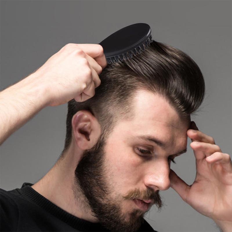 1 Stück Natürlicher Kamm Bürste Borsten Haar Bart Styling Werkzeuge Für Männer Pro Rasur Bartbürste Friseurbürste Stylist Schnurrbartbürsten