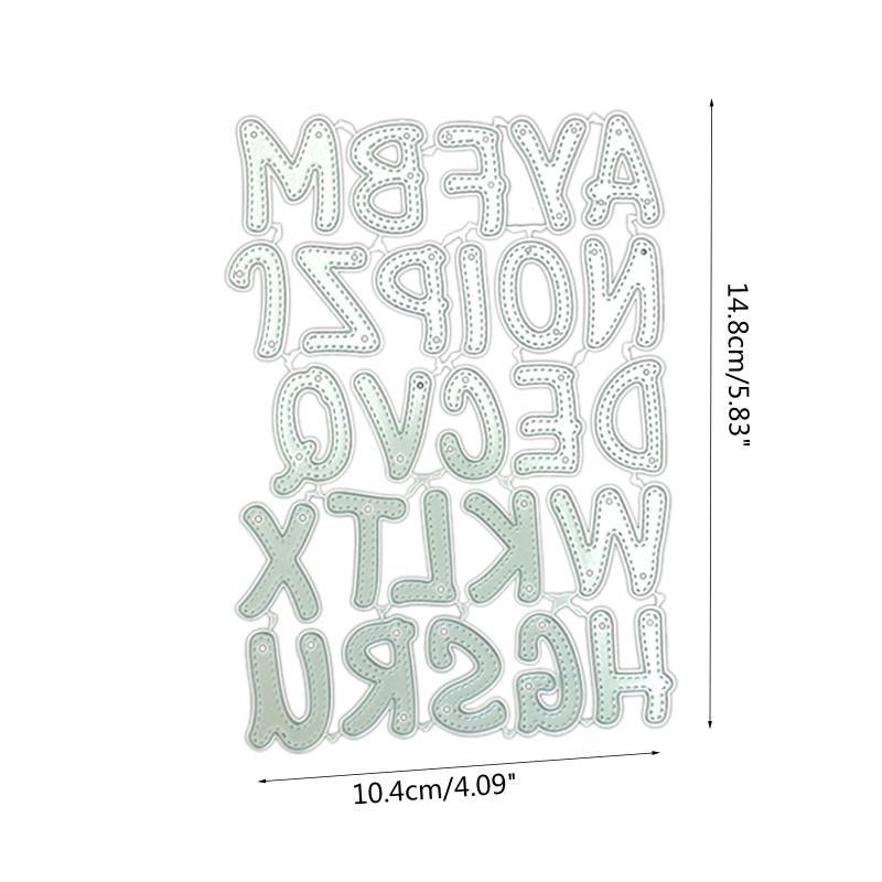 Letter Cutting Dies Alphabet Die Cuts Embossing Die Cuts Template for Kid Gift Card Making Scrapbooking DIY Album Crafts