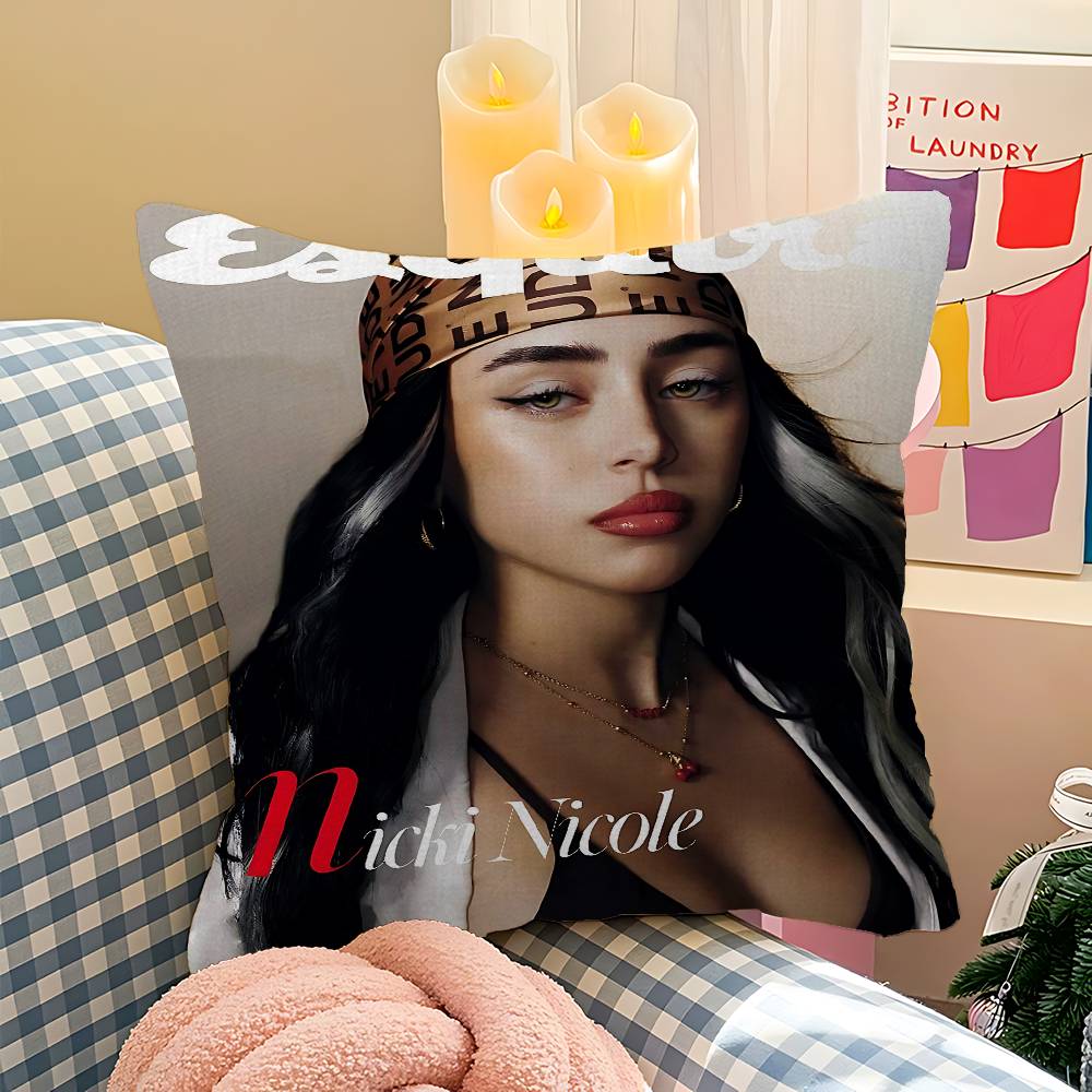 Nicki N-Nicole Singer 45*45cm Cushion Cover Pillow Cover Decor Pillowcase Home Pillowcase For Couch Pillow