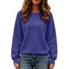 Felpa con scollo a girocollo a maniche lunghe casual da donna