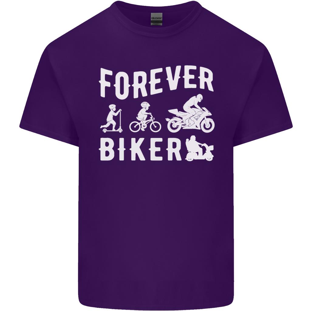 Motorbike Motorcycle Forever Biker Unisexs Light Cotton TShirt