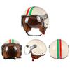 Retro Open Face 3/4 Motorcycle Motorbike Helmets Vintage Chopper Capacete De Moto Bike Cascos Scooter With For Men Women DOT