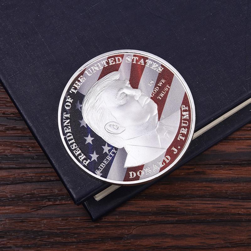 Donald Trump souvenir coin  gold and silver plated brand  coins
