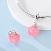 Charm Bead Components Bead Component 100% Silve Apple Cherry Avocado Strawberry Charm Bead Component Pendant Bead Component Compatible With Authentic