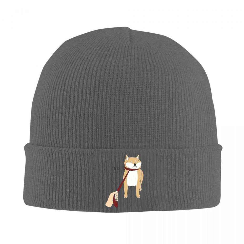 Tier Shiba Inu Hunde Warme Strickmütze Winter Strickmütze Mütze Beanie Hip Hop Caps für Unisex
