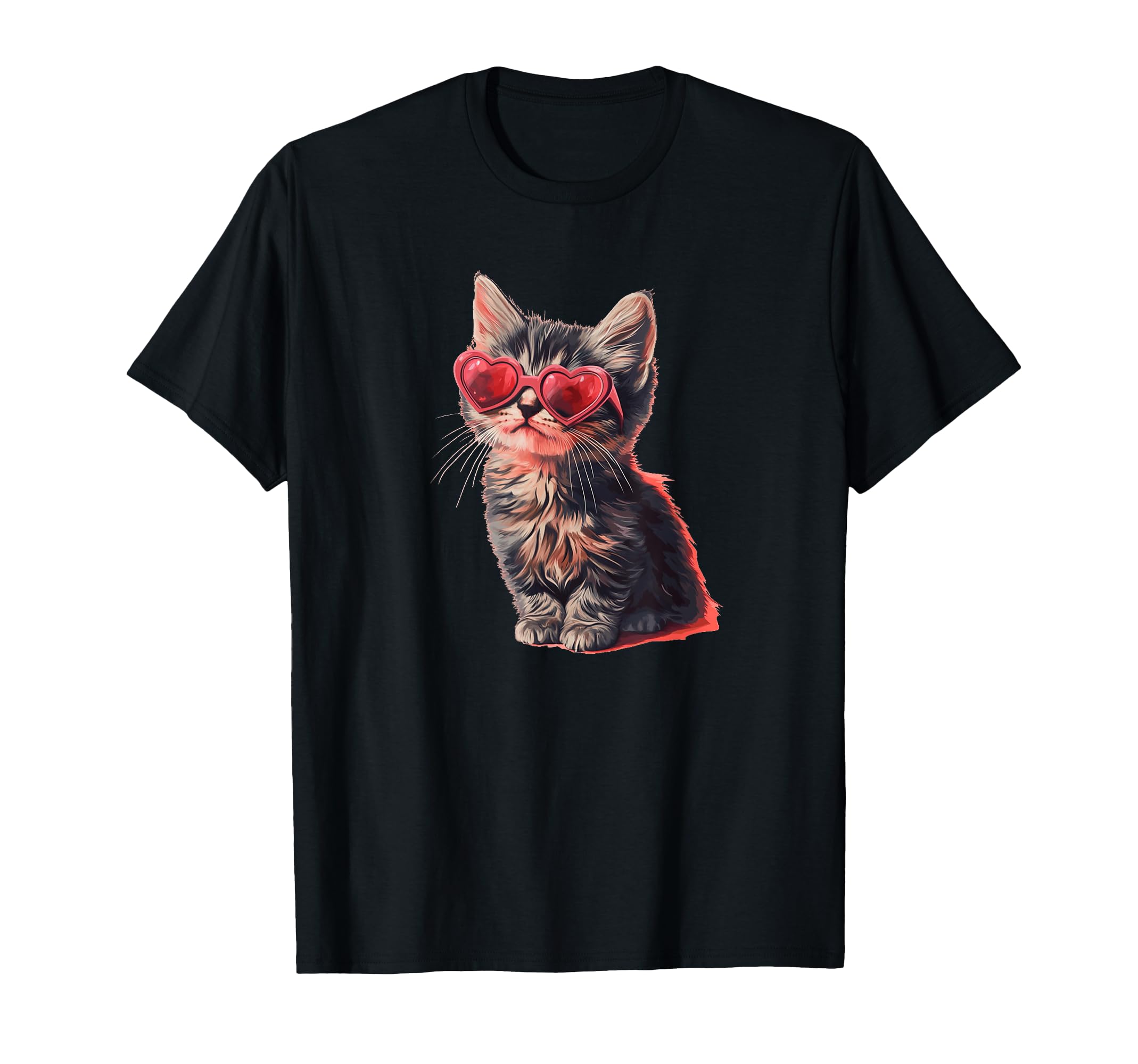 

Костюм солнцезащитных очков Heart Kitty для мальчиков и девочек, футболка чёрный