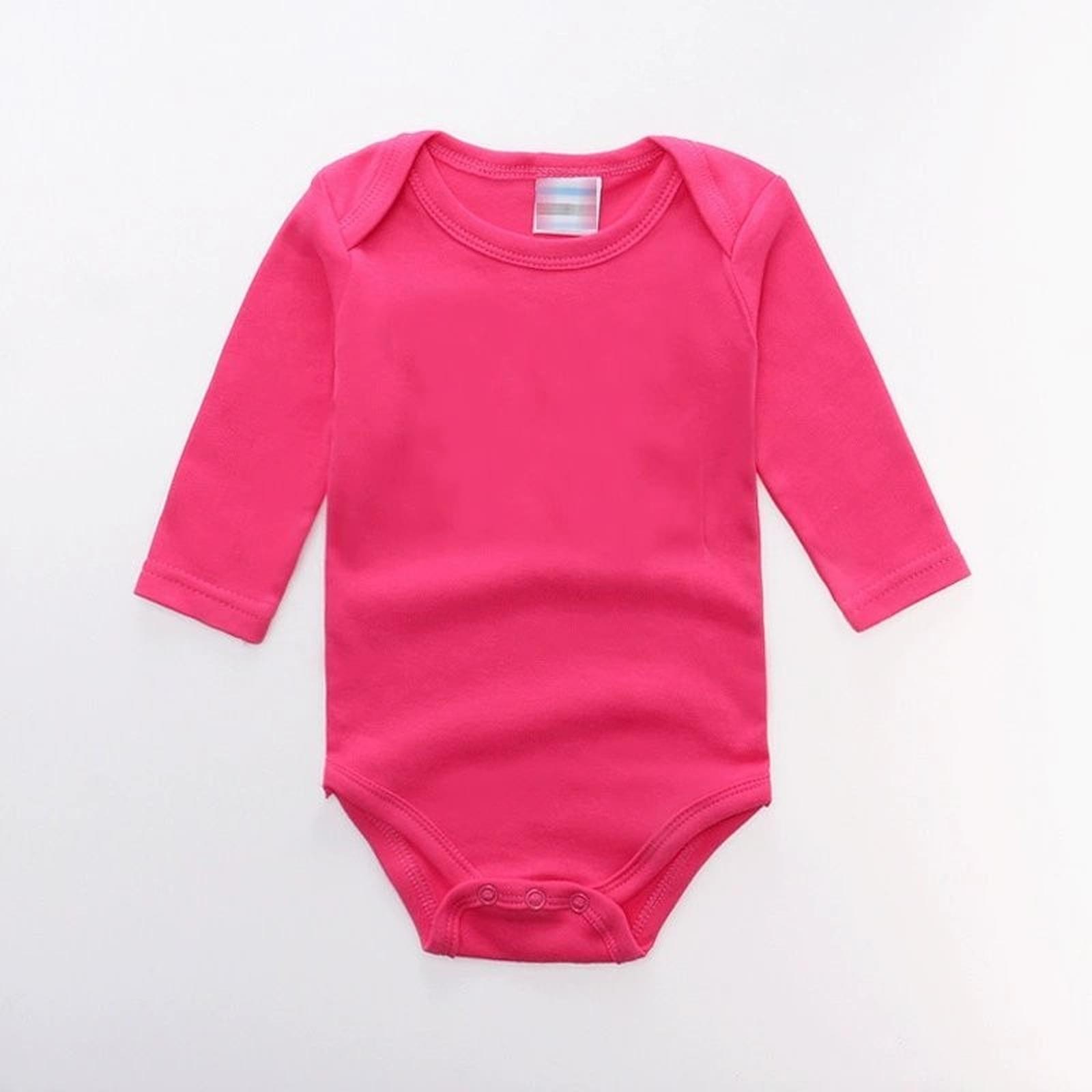 

Модний боді з комірцем для малюка 3M гарячі рожевого кольору