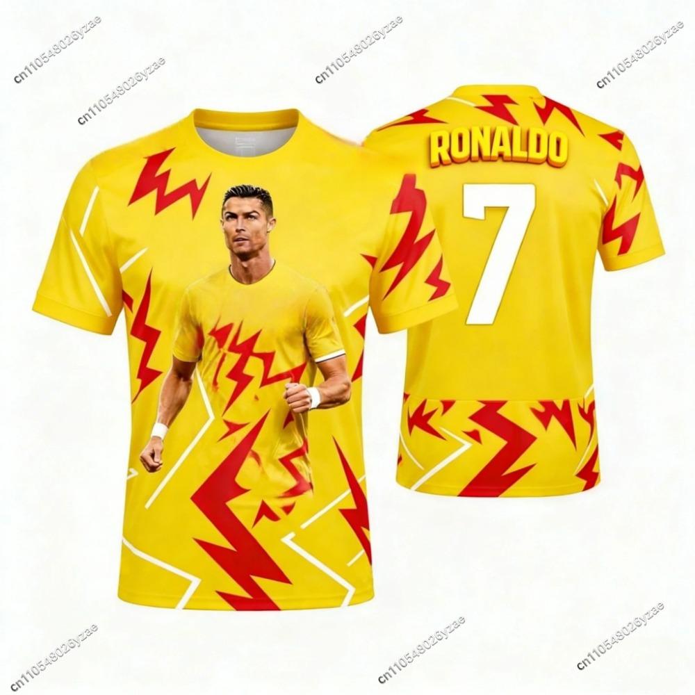 New Men Jersey Ronaldo # 7 Special Edition Football Jersey for Men Women Kids Commemorative Soccer Shirt Quick Dry Sportswear