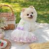Thin Mesh Cat Strap Puff Skirt Lightweight Pet Sleeveless Dress Puppy Summer Clothing  Outdoor