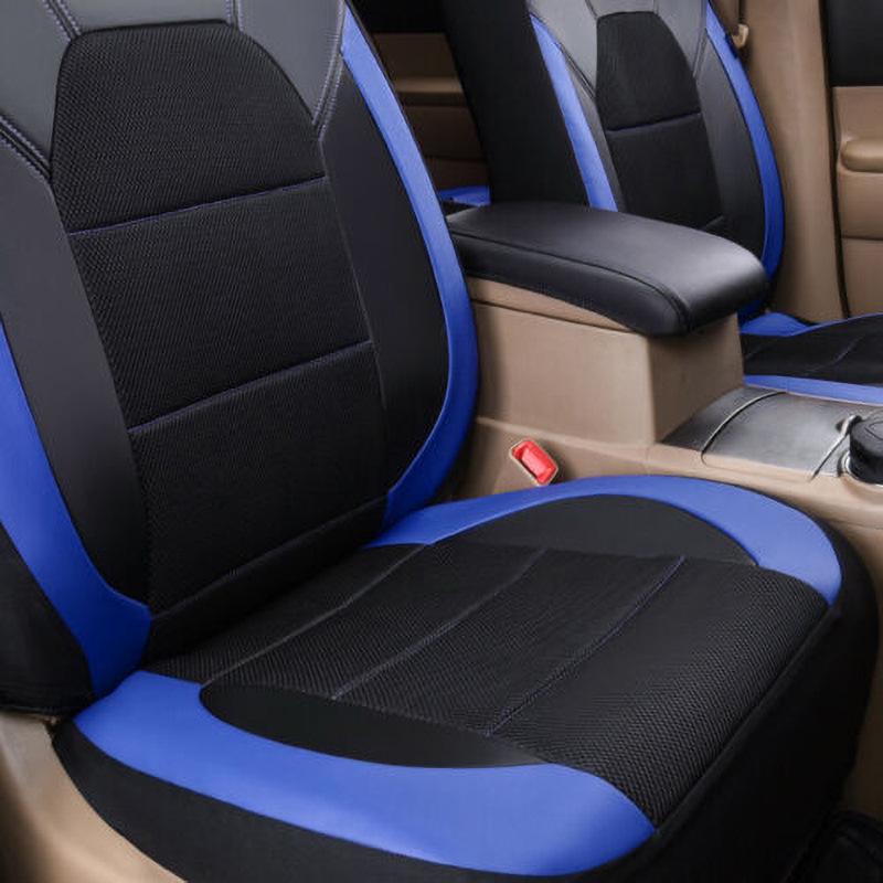 Car Pu Universal Seat Leather Cover With Diamond Quilting Design