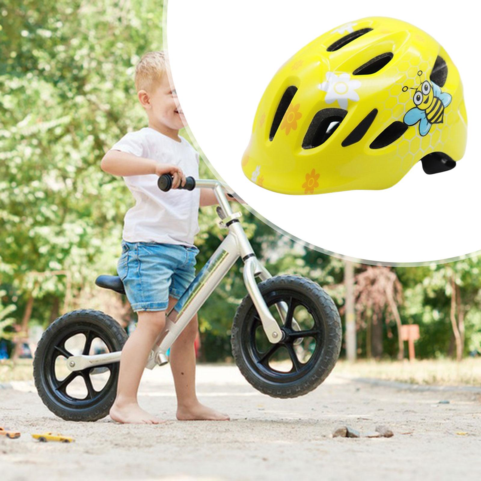 

Kids Bike Helmet Roller Skating Biking Fits Children 3-10 Years Old Comfortable Head Circumference 48cm-53cm Child Bike Helmet жёлтый