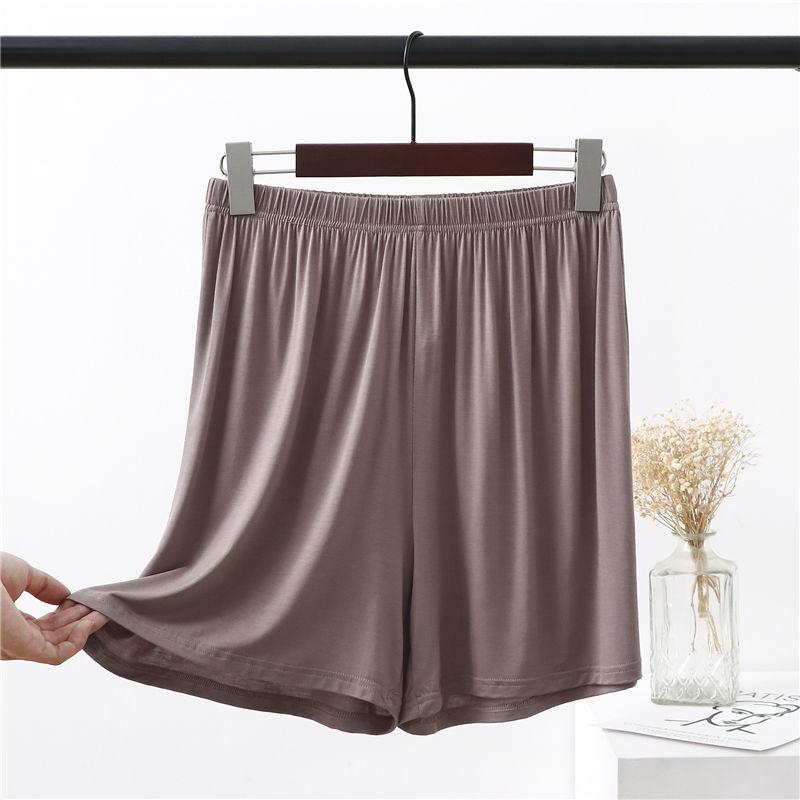 Große Größen Modal-Shorts mit Taschen, hoher Stretch, für den Sommer, dünne, weite Hosen, kurze Hosen, Homewear, lockere Hosen über dem Knie, S bis 6XL XXXXXL gray