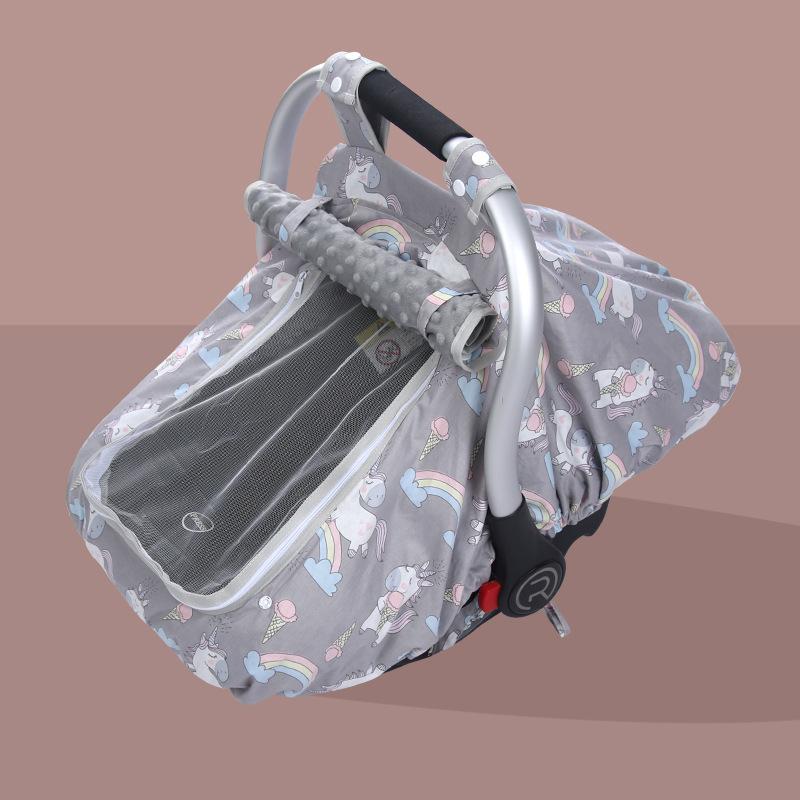Infant Car Seat Warm Cover Baby Car Seat Mosquito Net Weatherproof Cover Child Safety Seat Windproof Sun Cover