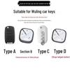 Wuling Mini Key Case for Women - Miniev, Mini Macaron, Bingguo & Baojun Kiwiev – Cloud Shell with Buckle